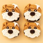 Bulldog Design Cupcake