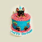 German Shepherd Face Cake